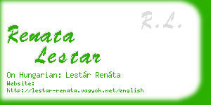 renata lestar business card