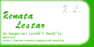 renata lestar business card